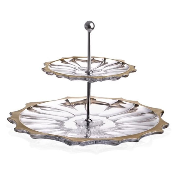 Kínáló PLANTICA arany szegéllyel 35 cm