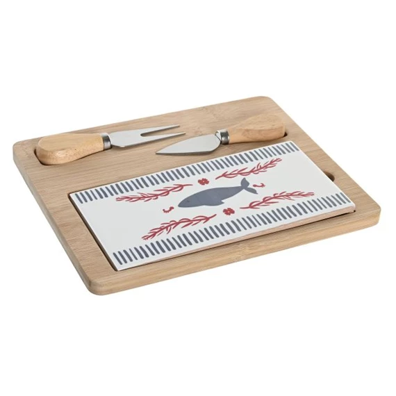 Kínáló szett előételhez 24,5x20x1,2 cm S/4