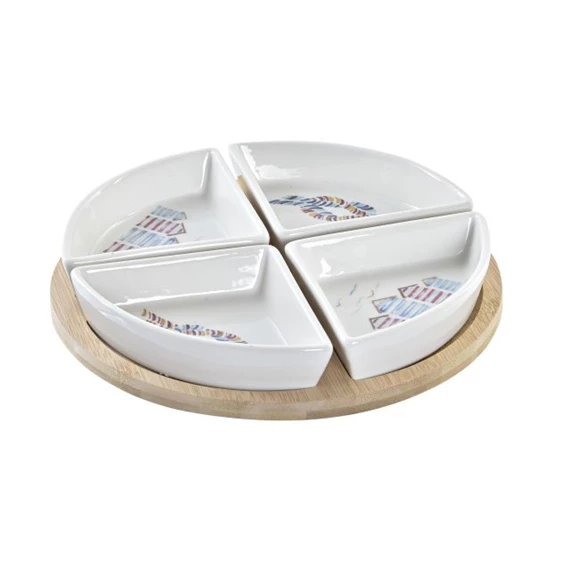 Kínáló szett előételhez 21,5x21,5x1 cm S/5