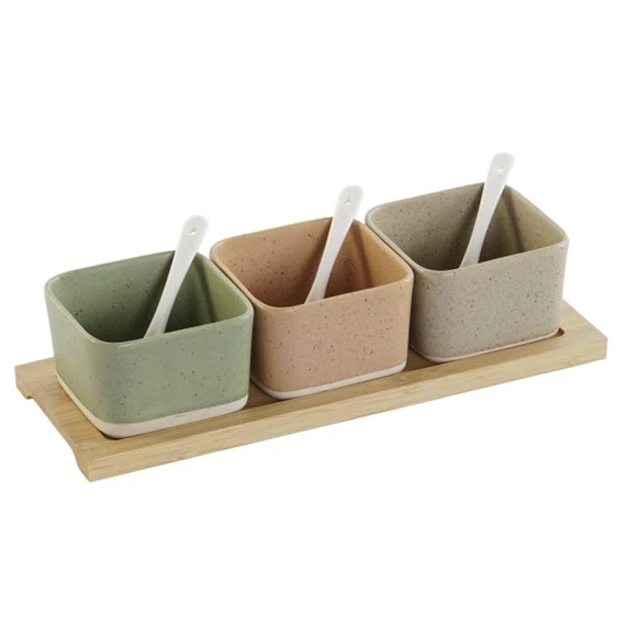 Kínáló szett előételhez 29x11,5x1,5 cm S/7