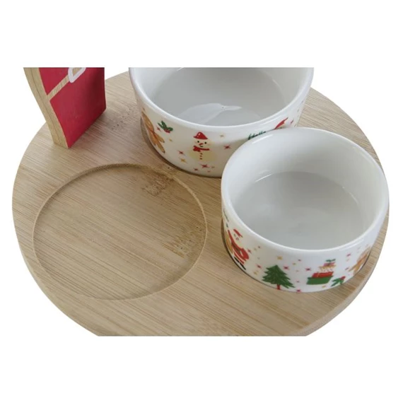 Kínáló szett mikulással 18x18x13,5 cm S/4