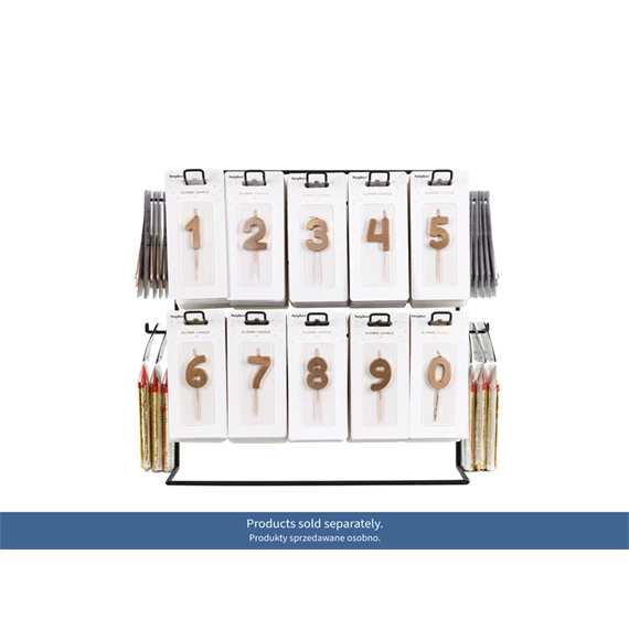 Kis fém bemutatóállvány 43x20,5x41 cm fekete