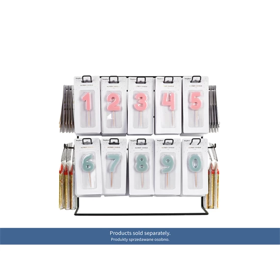 Kis fém bemutatóállvány 43x20,5x41 cm fekete