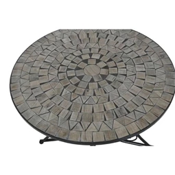 Kisasztal kovácsoltvas, mozaik mintával 80x80x76 cm