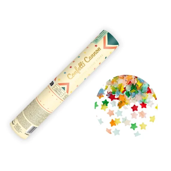 Konfetti ágyú cirkusz, mix, 20 cm