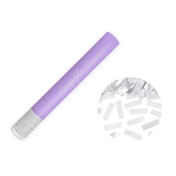 Konfetti ágyú ezüst 40 cm