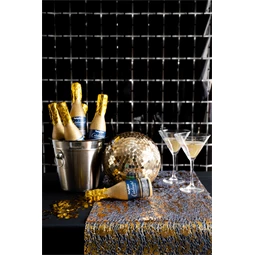 Konfetti ágyú pezsgősüveg alakú 20,5 cm arany