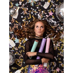 Konfetti ágyú rózsaarany 40 cm