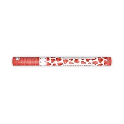 Konfetti ágyú szívekkel piros 60 cm