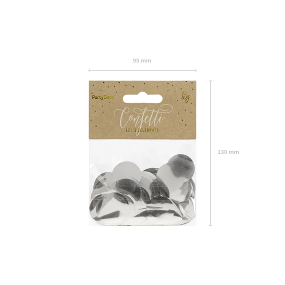 Konfetti körök ezüst 15 g