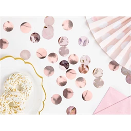 Konfetti körök rózsaarany 15 g