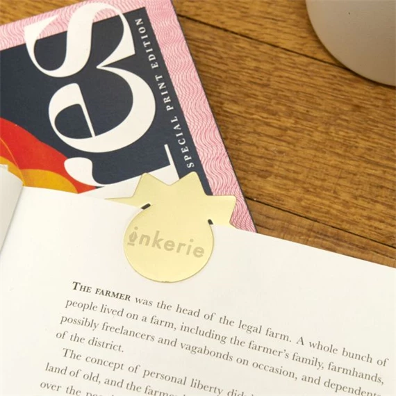 Könyvjelző, sárgaréz S/4