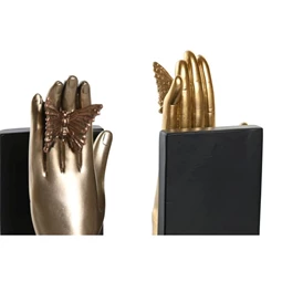 Könyvtámasz szett, kéz pillangóval 22x8,5x17 cm 2 féle S/2