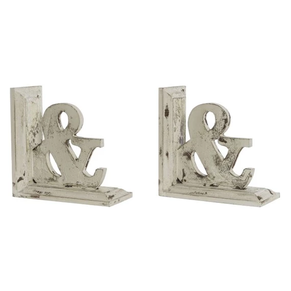 Könyvtámasz szett, and jel 26x12x26 cm S/2