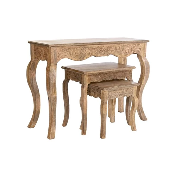 Konzolasztal szett 106x36x76 cm S/3