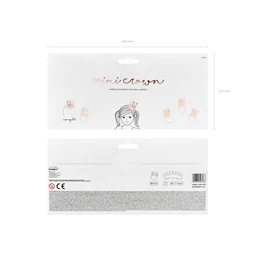 Korona party rózsaarany 6 cm S/6