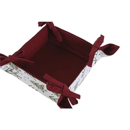 Kosár fenyő mintával 30x30x8 cm