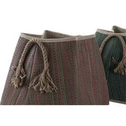 Kosár fonott 40x40x38 cm 2 féle