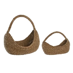 Kosár szett füllel 43x25x40 cm S/2