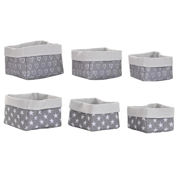 Kosár szett 23x23x16 cm 2 féle S/3