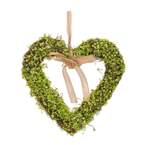 Koszorú szív alakú akasztós 31x31x5 cm