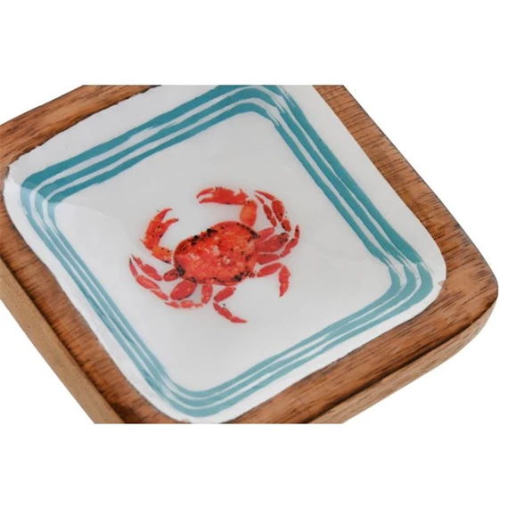 Kulcstartó tálca rákkal 11x11x2,5 cm 11x11x2,5 cm