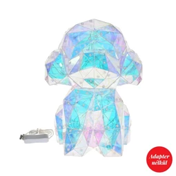 Kutya irizáló, LED-es 30 cm