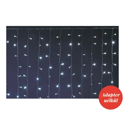 LED-es fényfüggöny, sorolható, kül- és beltéri, 600 LED, 2x3 m