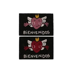 Lábtörlő szív mintás 60x40x1,5 cm 2 féle