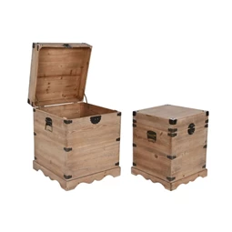Láda szett rusztikus 50x50x61 cm S/2