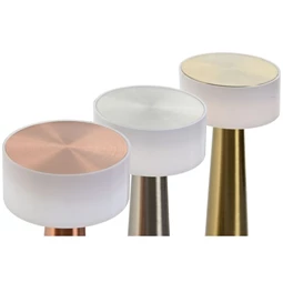 Lámpa asztali, LED-es 9x9x21 cm 3 féle