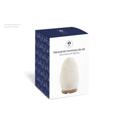 Lámpa asztali, sólámpa kosár 17x17x17 cm