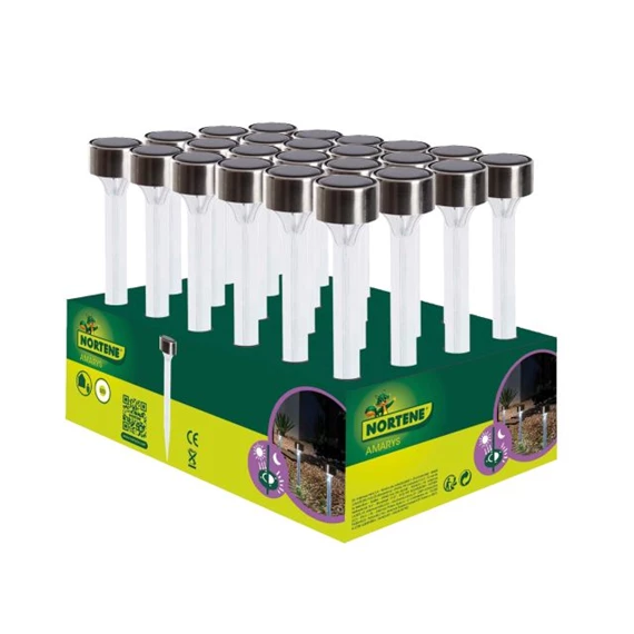 Lámpa leszúrható, szolár 6x33 cm