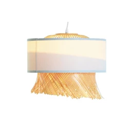 Lámpa mennyezeti, bojtos 40x40x39 cm