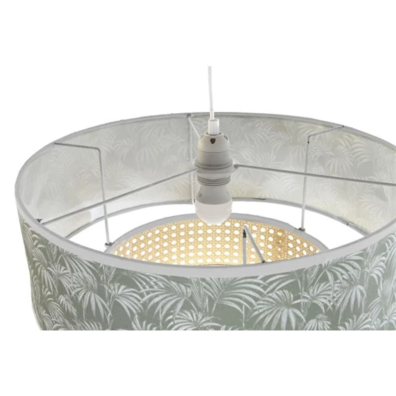 Lámpa mennyezeti, pálma mintás 46x46x25 cm