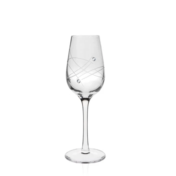 Likőrös pohár Swarovski kristállyal 75 ml 14,5x5,2 cm S/6