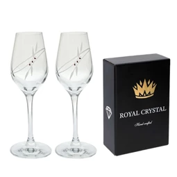 Likőrös pohár Swarovski kristállyal 75 ml 14,5x5,2 cm S/6