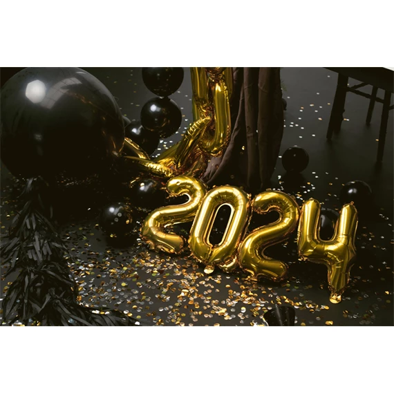 Lufi 0-ás szám fólia 35 cm arany