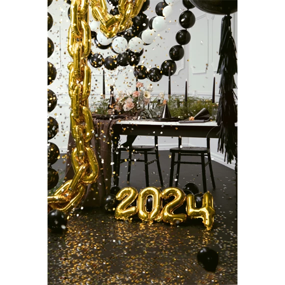 Lufi 0-ás szám fólia 35 cm arany