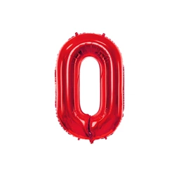 Lufi 0-ás szám fólia 86 cm piros
