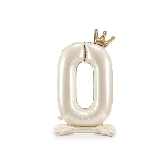 Lufi 0-s szám álló fólia 84 cm világos krém