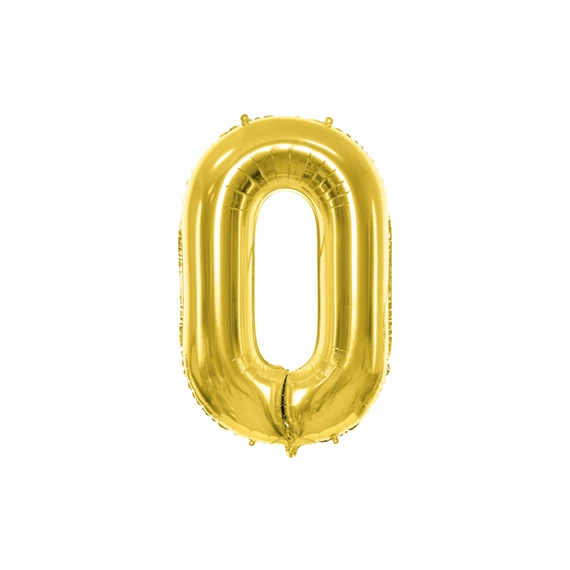 Lufi 0-s szám fólia 72 cm világos arany