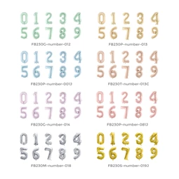 Lufi 0-s szám fólia 72 cm zöld