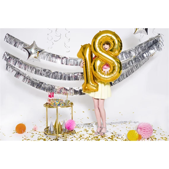 Lufi 1-es szám fólia 86 cm arany