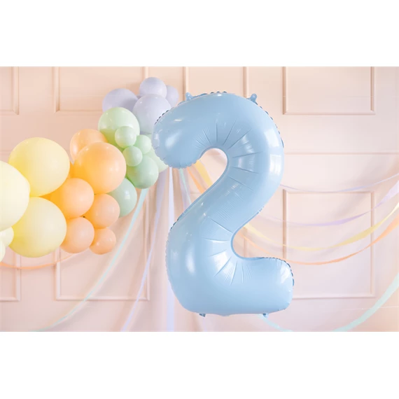 Lufi 2-es szám fólia 72 cm világoskék