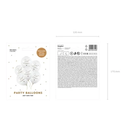 Lufi 30 cm csak házasok pasztell tiszta fehér S/6