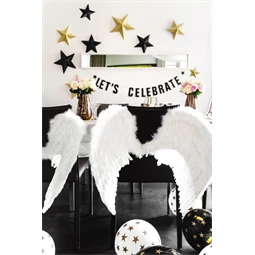 Lufi 30 cm csillagok pasztell fekete S/6