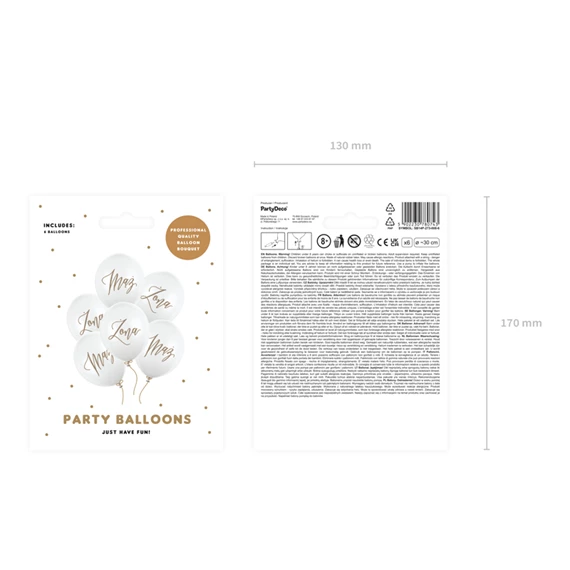 Lufi 30 cm żona mąż pasztell tiszta fehér S/6