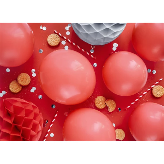 Lufi 30 cm pasztell piros S/10