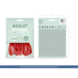 Lufi 30 cm pasztell piros S/10